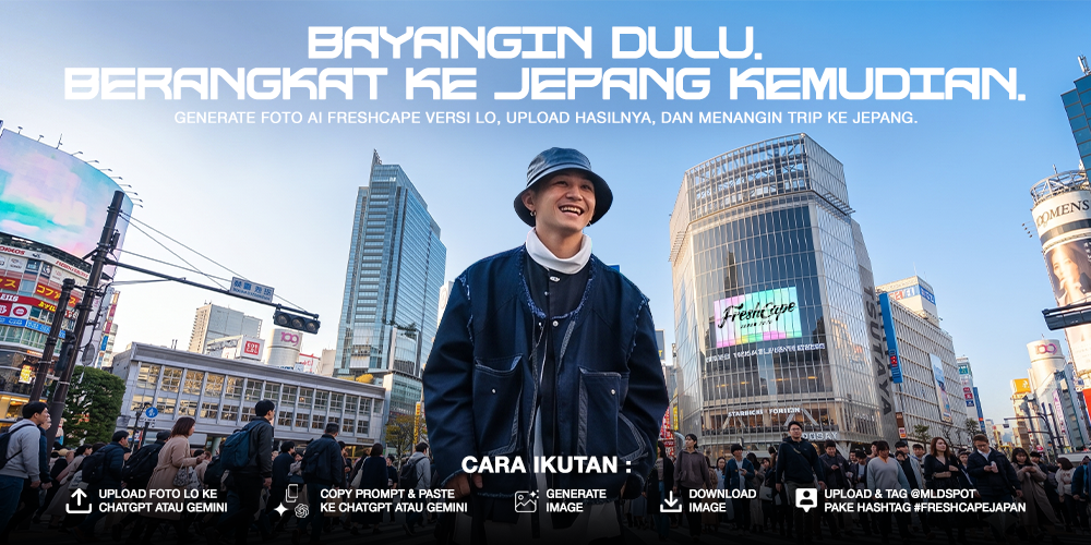 Generate Foto AI FRESHCAPE Bisa Jadi Tiket ke Jepang!